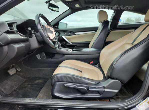 2HGFC3B79HH357053 2017 HONDA CIVIC Black Вид салону спереду