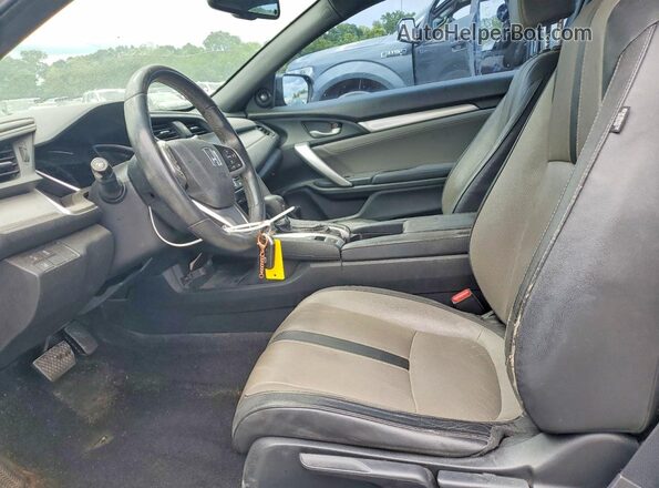 2HGFC3B91GH357418 2016 HONDA CIVIC Black Вид салону спереду