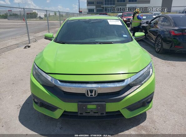 2HGFC3B93HH350195 2017 HONDA CIVIC Green Вид щитка приладів