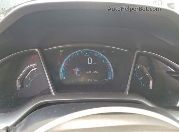 2HGFC3B94GH354383 2016 HONDA CIVIC Black Вид щитка приладів
