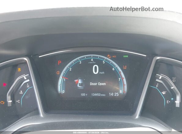 2HGFC3B97GH360792 2016 HONDA CIVIC Gray Հետևի նստատեղերի տեսք