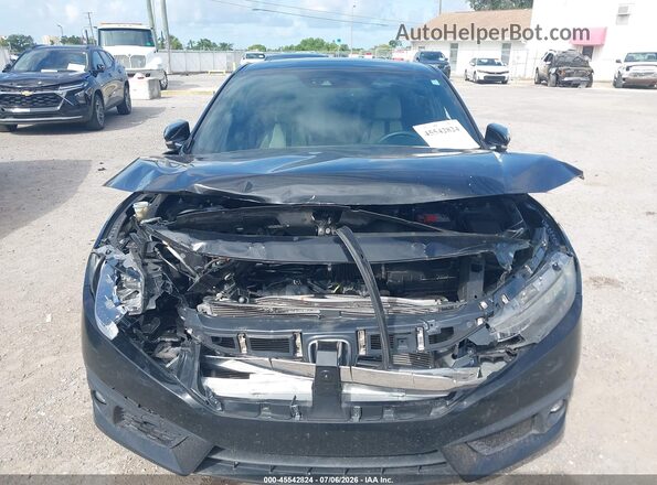 2HGFC3B97HH351172 2017 HONDA CIVIC Черный Вид панели приборов
