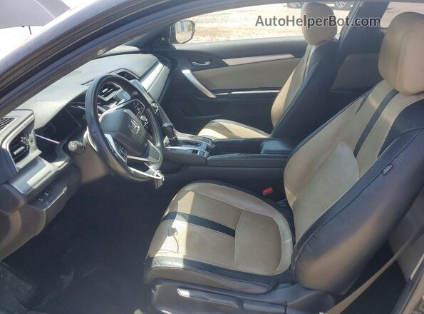 2HGFC3B97HH359529 2017 HONDA CIVIC Black Вид салону спереду