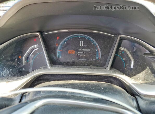 2HGFC3B97KH357223 2019 HONDA CIVIC White Vista del cuadro de instrumentos