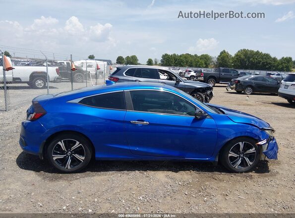 2HGFC3B9XHH350453 2017 HONDA CIVIC Blue Vista interior trasera
