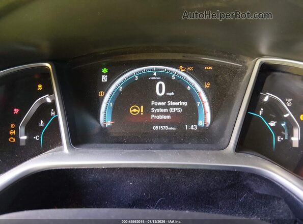 2HGFC3B9XJH357280 2018 HONDA CIVIC Черный Вид спереди