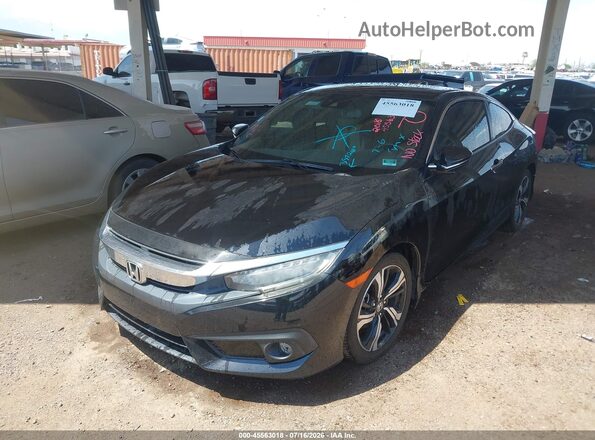 2HGFC3B9XJH357280 2018 HONDA CIVIC Черный Передняя левая четверть