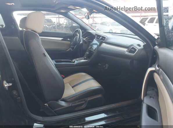 2HGFC3B9XJH357280 2018 HONDA CIVIC Черный Вид салона спереди