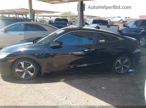 2HGFC3B9XJH357280 2018 HONDA CIVIC Черный Вид задней части салона