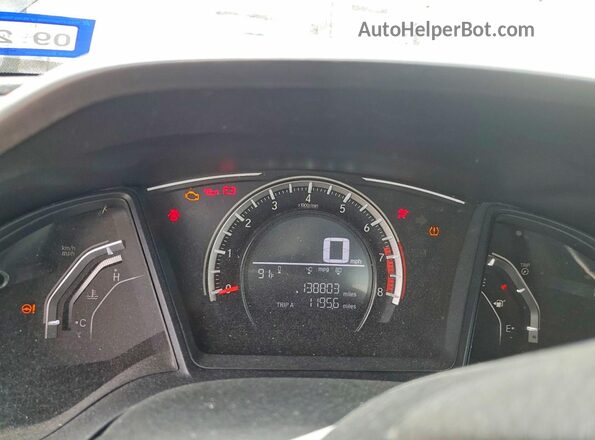 2HGFC4A5XHH310894 2017 HONDA CIVIC Black Instrument cluster view