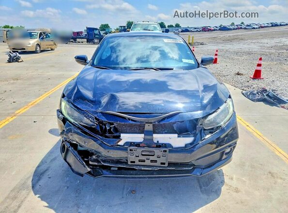 2HGFC4A80KH300876 2019 HONDA CIVIC Black Front view