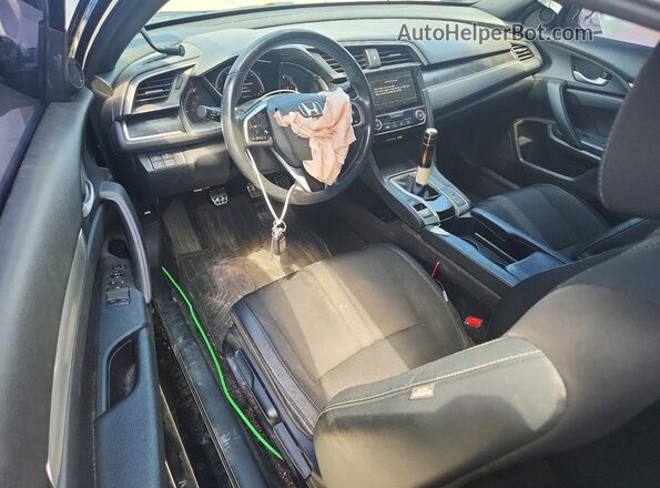 2HGFC4A80KH300876 2019 HONDA CIVIC Black Dashboard view