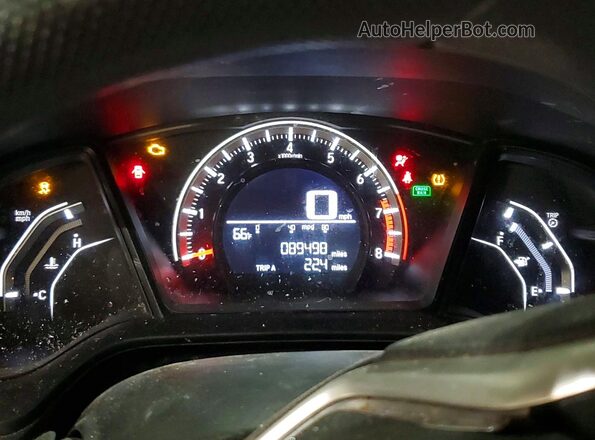 2HGFC4B00GH310050 2016 HONDA CIVIC Серый Вид щитка приборов