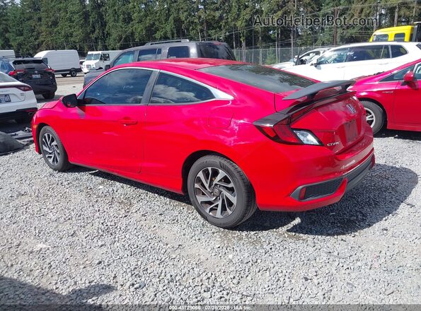 2HGFC4B00JH300268 2018 HONDA CIVIC Red უკანა მარცხენა