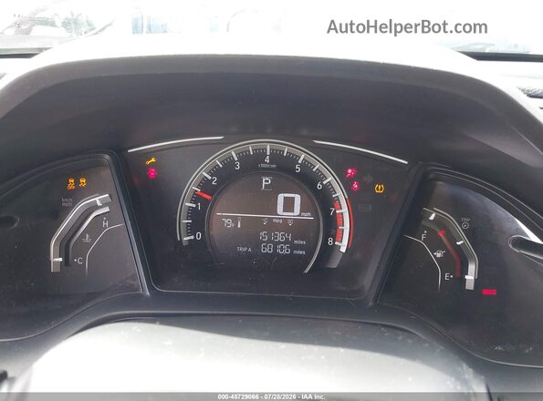 2HGFC4B00JH300268 2018 HONDA CIVIC Red უკანა სავარძლების ხედი