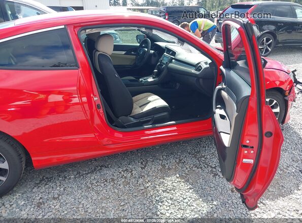 2HGFC4B00JH300268 2018 HONDA CIVIC Red წინა სალონის ხედი
