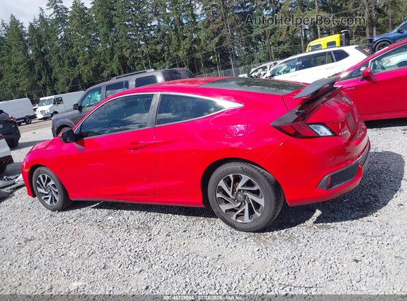 2HGFC4B00JH300268 2018 HONDA CIVIC Red სალონის 360-გრადუსიანი ხედი