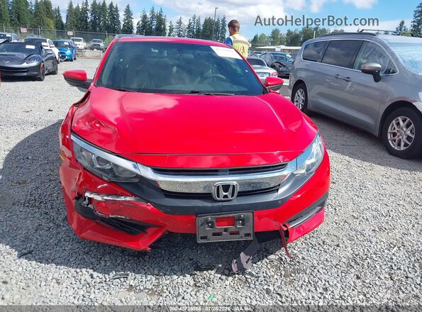 2HGFC4B00JH300268 2018 HONDA CIVIC Red ხელსაწყოთა პანელის ხედი