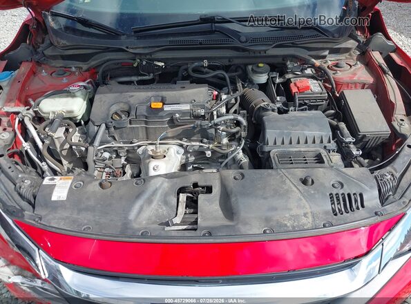 2HGFC4B00JH300268 2018 HONDA CIVIC Red უკანა ხედი