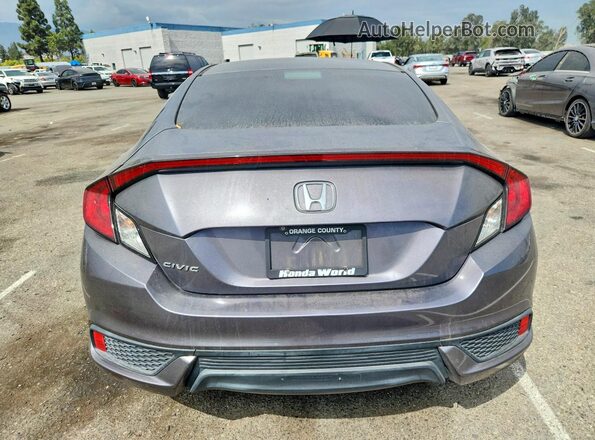 2HGFC4B00JH304837 2018 HONDA CIVIC Gray Հետևի տեսք