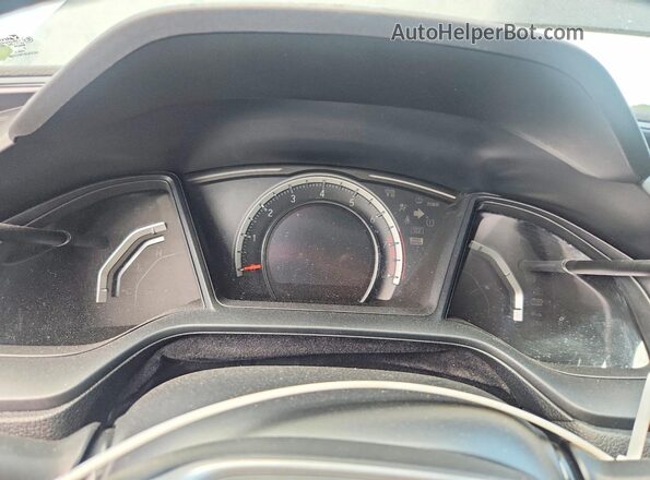 2HGFC4B01HH300578 2017 HONDA CIVIC Black Instrument cluster view
