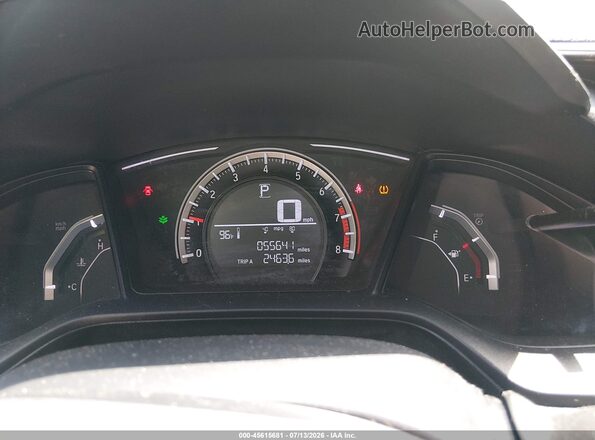 2HGFC4B01JH302126 2018 HONDA CIVIC Red უკანა სავარძლების ხედი