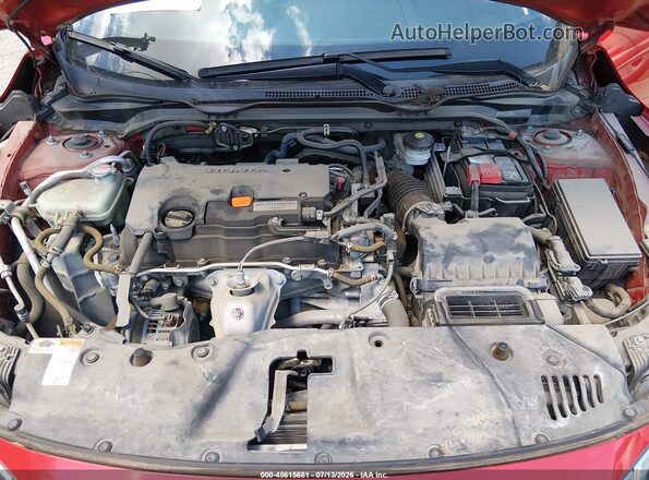 2HGFC4B01JH302126 2018 HONDA CIVIC Red უკანა ხედი
