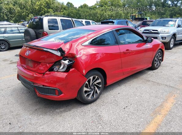 2HGFC4B01JH302126 2018 HONDA CIVIC Red უკანა მარჯვენა