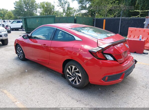 2HGFC4B01JH302126 2018 HONDA CIVIC Red უკანა მარცხენა