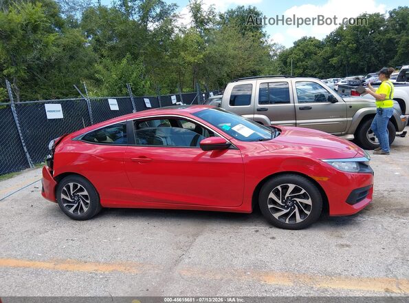 2HGFC4B01JH302126 2018 HONDA CIVIC Red უკანა სალონის ხედი