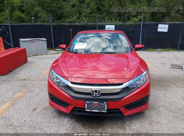 2HGFC4B01JH302126 2018 HONDA CIVIC Red ხელსაწყოთა პანელის ხედი
