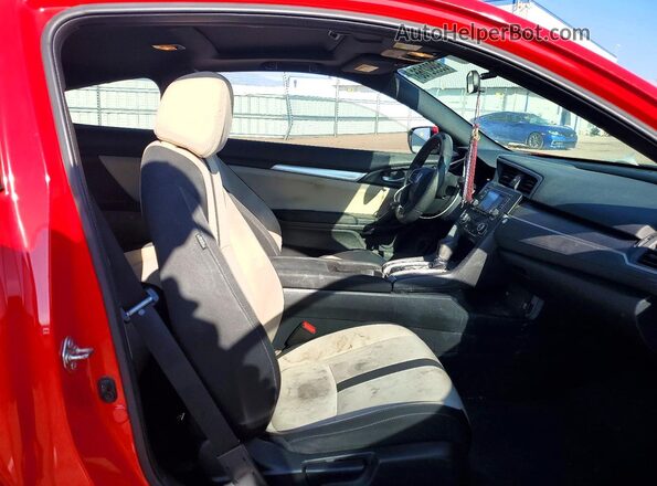 2HGFC4B02GH310096 2016 HONDA CIVIC Red Rear seats view