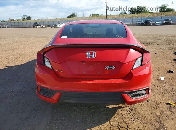 2HGFC4B02GH310096 2016 HONDA CIVIC Red Rear view