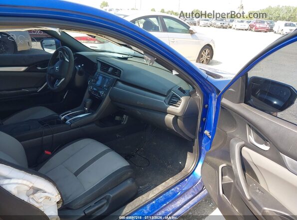 2HGFC4B02HH304672 2017 HONDA CIVIC Blue Вид салону спереду