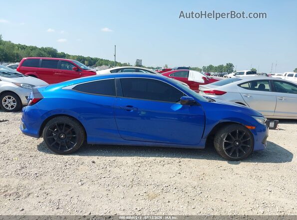 2HGFC4B02HH304672 2017 HONDA CIVIC Blue Вид щитка приладів
