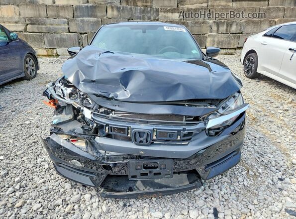 2HGFC4B02JH302216 2018 HONDA CIVIC Black Front view
