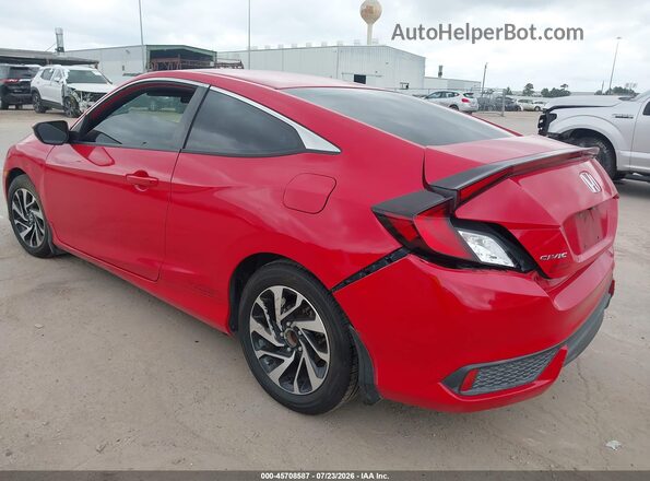 2HGFC4B04GH303084 2016 HONDA CIVIC Красный Задняя левая четверть