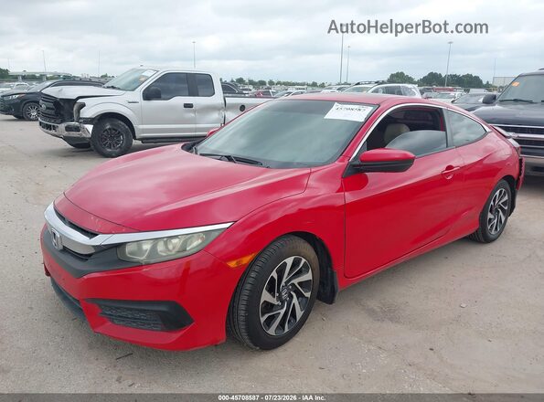 2HGFC4B04GH303084 2016 HONDA CIVIC Красный Передняя левая четверть