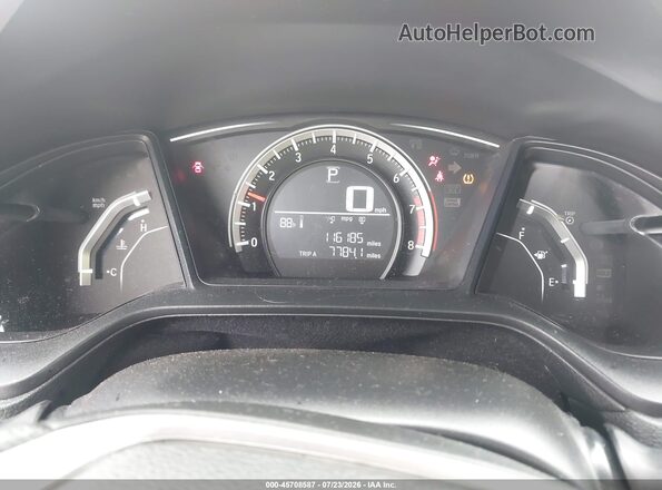 2HGFC4B04GH303084 2016 HONDA CIVIC Красный Вид задних сидений