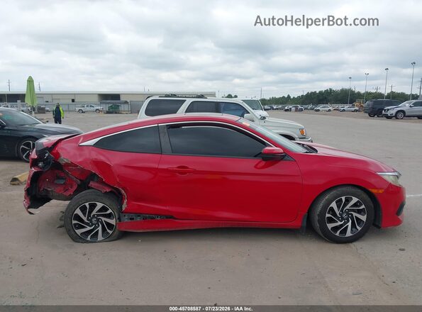 2HGFC4B04GH303084 2016 HONDA CIVIC Красный Вид задней части салона