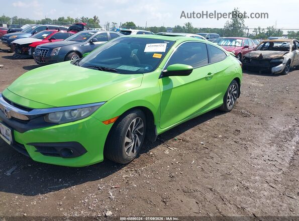 2HGFC4B04GH308365 2016 HONDA CIVIC Green Przód lewy