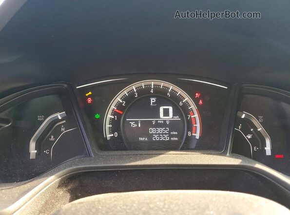 2HGFC4B04GH313128 2016 HONDA CIVIC Green Vista del cuadro de instrumentos