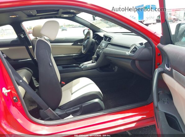 2HGFC4B04GH315655 2016 HONDA CIVIC Red Widok wnętrza z przodu