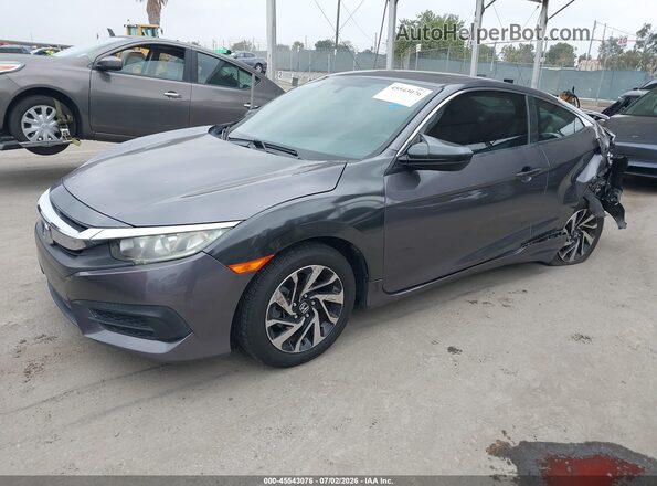 2HGFC4B04HH300896 2017 HONDA CIVIC Gray Առջևի ձախ երեք քառորդ տեսարան