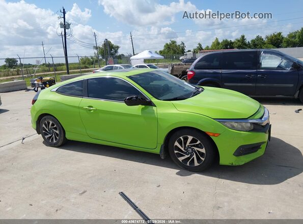 2HGFC4B04HH303720 2017 HONDA CIVIC Зеленый Вид щитка приборов