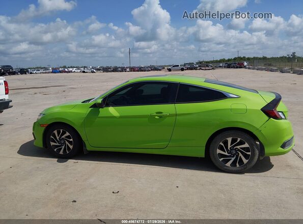 2HGFC4B04HH303720 2017 HONDA CIVIC Зеленый Вид задней части салона