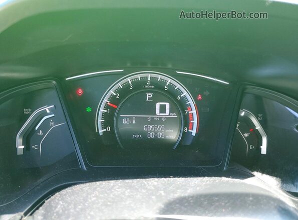 2HGFC4B05JH304266 2018 HONDA CIVIC Green Вид щитка приладів