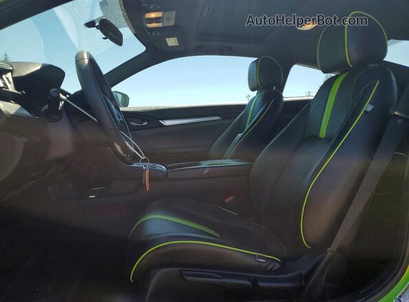 2HGFC4B05JH304266 2018 HONDA CIVIC Green Вид салону спереду
