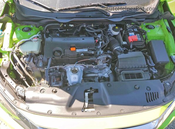 2HGFC4B05JH304266 2018 HONDA CIVIC Green Вид задньої частини салону