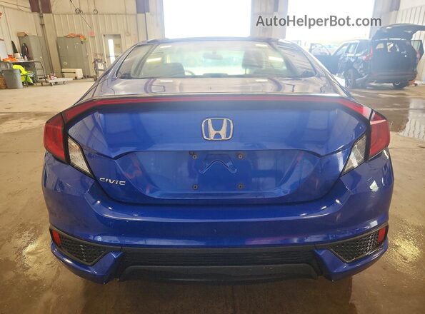2HGFC4B06JH308715 2018 HONDA CIVIC Синий Вид сзади